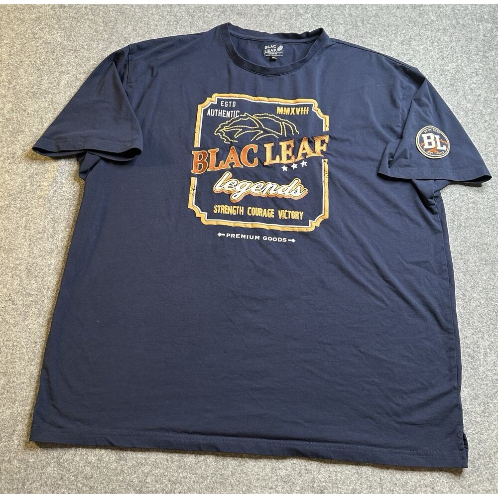 Blac Leaf “Legends” Strength Courage Victory 3XL T-shirt Navy